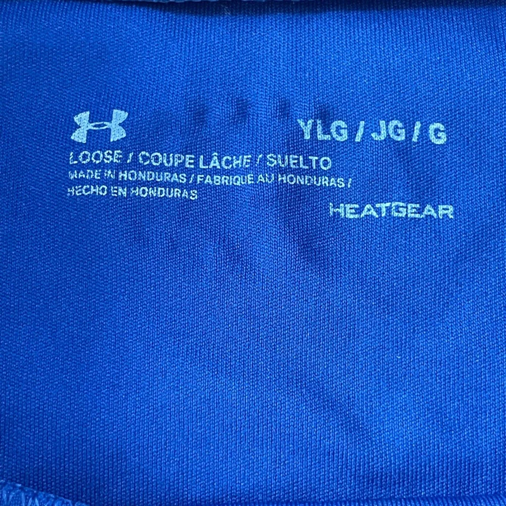 Under Armour Boys HeatGear All Action Graphic T-Shirt Blue YLG Large
